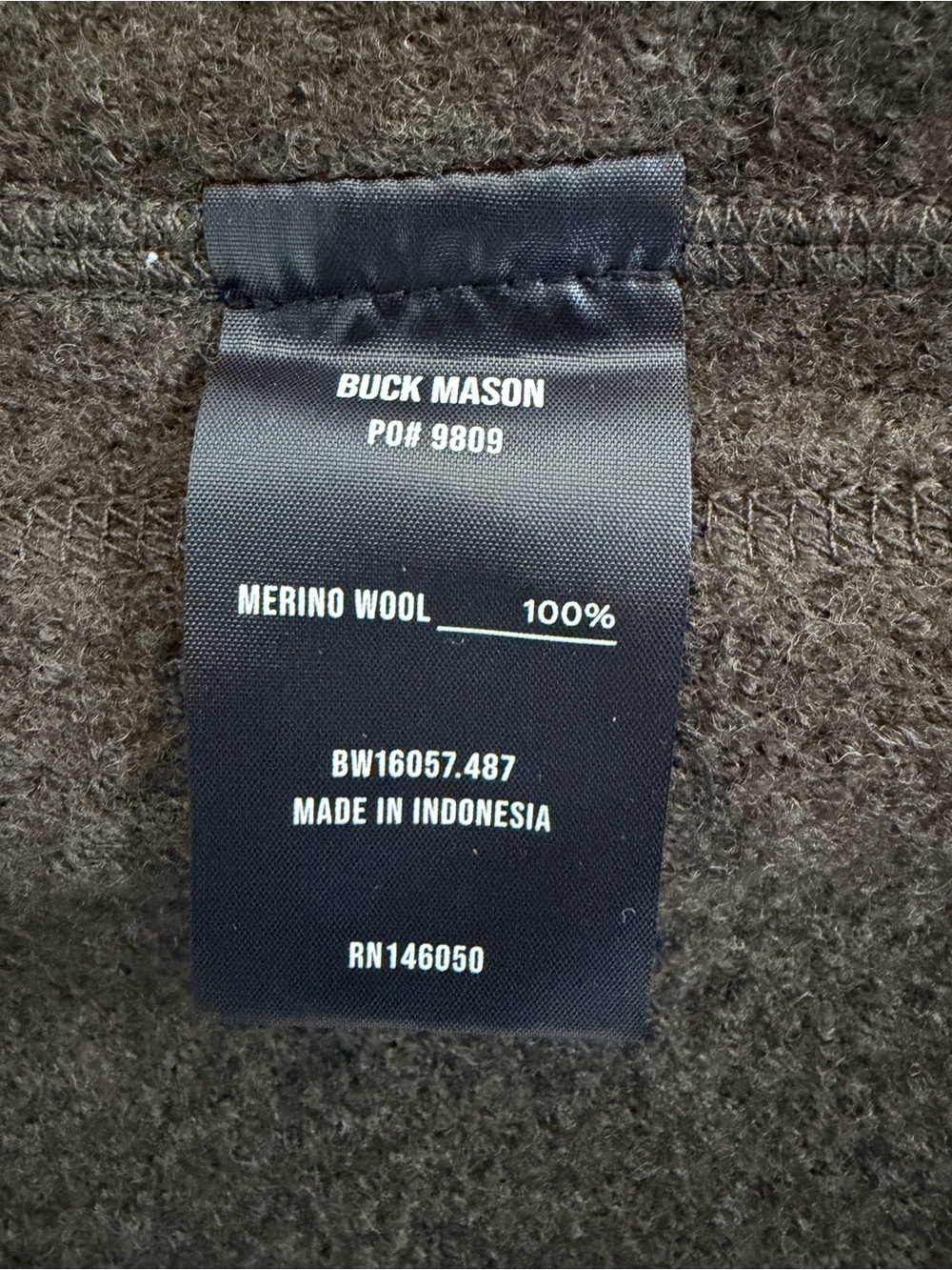 Buck Mason Chore Coat Jacket Blazer Felted Button Up Merino Wool Brown Size Xs - Picture 9 of 11